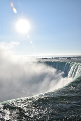 Niagara Falls on an autumn morning, Niagara, Ontario, Canada