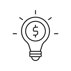 Business Idea thinline icon , vector, pixel perfect, illustrator file 
