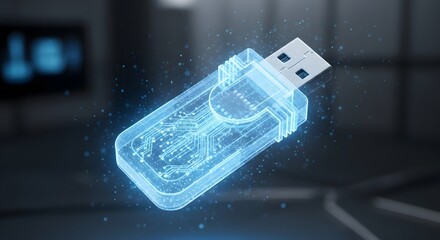 Digital Flash Drive Hologram A Glimpse into Future Data Storage and Connectivity