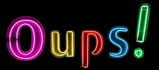 Oups! néons multicolores