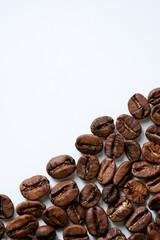 Close-up of freshly roasted coffee beans