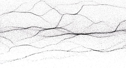 Abstract black lines on white background creating a dynamic visual pattern