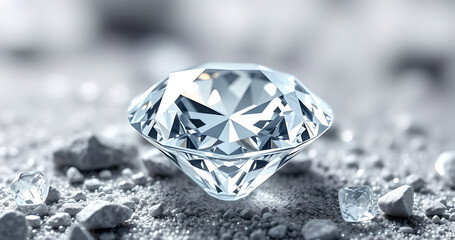 diamond on white background