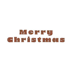 Merry Christmas Red Text Vector Typography with white dotted Pattern and Colourful Holiday Details 