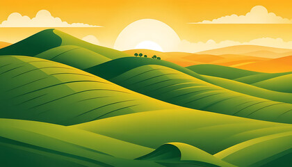 Obraz premium Landscape Illustration 123