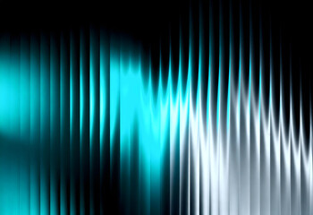 Turquoise and Black Vertical Abstract Light Pattern
