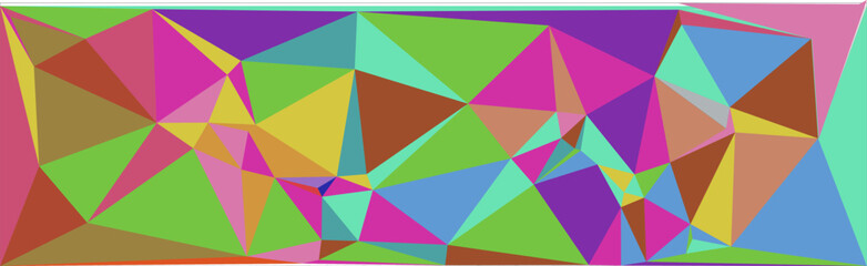 Colorful abstract geometric background with vibrant polygon shapes and dynamic triangular patterns.
