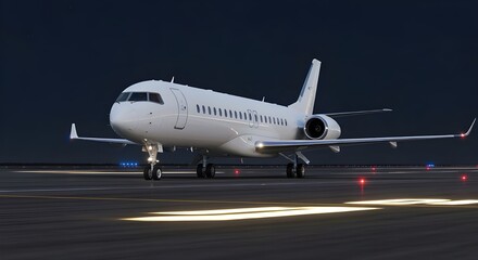 Obraz premium Night Taxi with Lights 