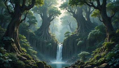 waterfall in the forest
