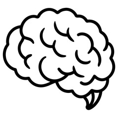 Fototapeta premium Human brain illustration for medical healthcare or science presentation shows intelligence concept ideas and thought development