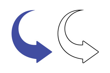 Curved Growth Arrow 15