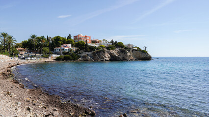 Cala del Amerador  y Playa del Amerador , El Campello , Costa Blanca , Espa&ntilde;a , 