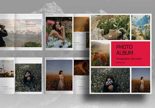 Freelance Photographer Photo Album Portfolio Brochure Layout