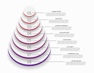 Obraz na płótnie Canvas Infographic design template with place for your data. Vector illustration.