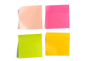 High resolution photo of sticky note isolate on white