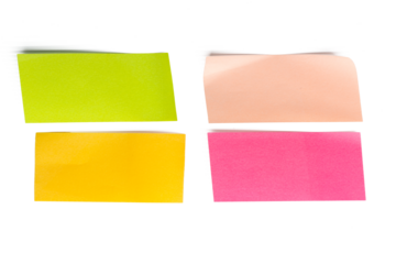 High resolution photo of sticky note isolate on white
