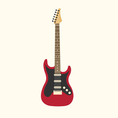Electric guitar icon. Vector illustration