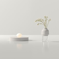 Minimalist White Object Reflective Surface Daylight