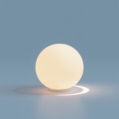 Elegant White Sphere with Soft Rim Light