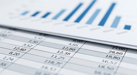 Financial Report Data Analysis and Growth Chart