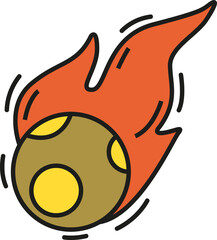 Fire Meteorite Icon
