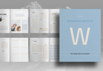 Work Book Planner Brochure Layout
