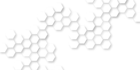 Abstract white hexagon concept soft white background, beautiful geometric pattern white gray hexagonal, dark grey hexagon white background wall pattern, 