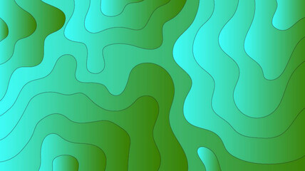 Paper cut wave background design. Abstract background with paper cut shapes.