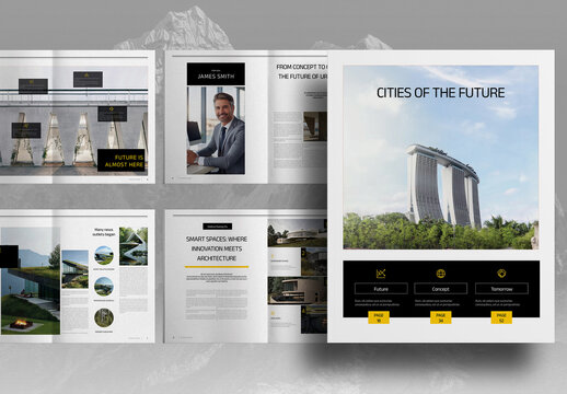 Architecture Smart City Portfolio Brochure Layout