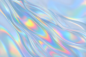 Wave Texture – Glossy Holographic Abstract Flow for Modern Background and Presentation Design
