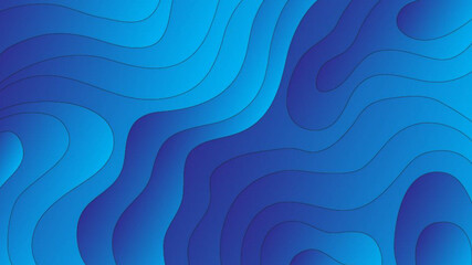 Paper cut wave background design. Abstract background with paper cut shapes.