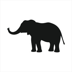 Majestic african elephant silhouette symbolizing wildlife safari nature and conservation efforts