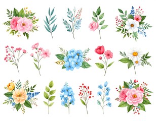 Floral elements collection