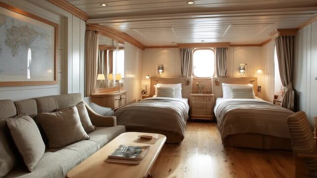 Luxury cabin interior