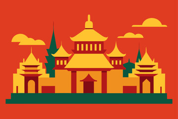 vector illustration of a city