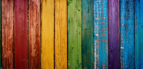 colorful wooden background
