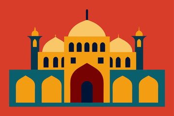 taj mahal vector