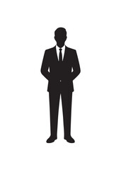 Business Man Vector Icon, Perfect for consultancy, planning, and management, Vector illustration EPS 10.