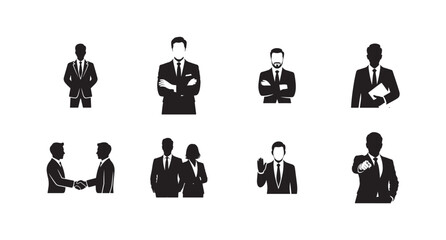 Business Man Vector Icon, Perfect for consultancy, planning, and management, Vector illustration EPS 10.