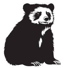 vector of an Andean bear