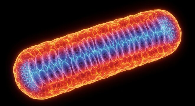 x-default Rabies Virus Macro Illustration