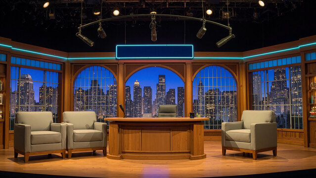 Night Time Talk Show Set
