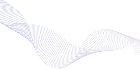 Abstract grey wave lines on technolog transparent background, dynamic flowing wave lines design element, blend line abstract grey wave on white background.