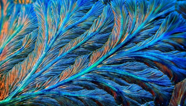 microscopic view of hazardous crocidolite asbestos fibers a type of amphibole asbestos displaying its characteristic blue color and needle like shape under polarized light