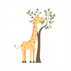 Obraz premium giraffe vector illustration