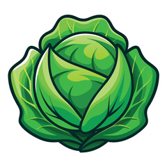 Vibrant stylized illustration of fresh green growth nature and organic elements