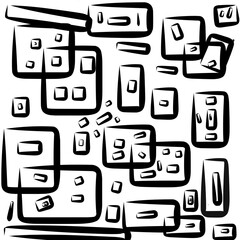 illustration of many boxes