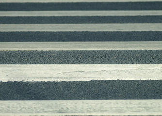 Fototapeta premium Pedestrian crossing lines, urban design, abstract pattern, copy space 
