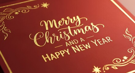 Naklejka premium merry christmas card