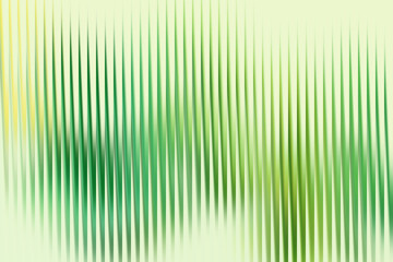 Abstract background with vertical green and yellow ribbed lines and a soft, luminous glow